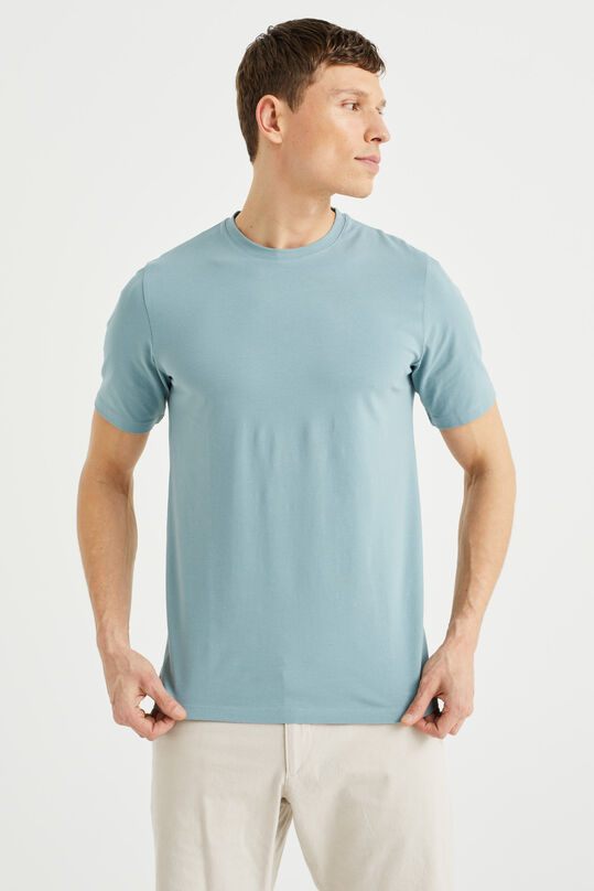 Heren T-shirt, Grijsblauw