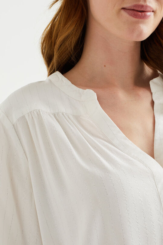 web Biscuit Evalueerbaar Dames blouse met glittergaren | wefashion.be