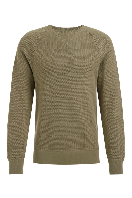 Pull à structure homme, Vert olive