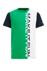 T-shirt à bloc de couleur garçon, Vert