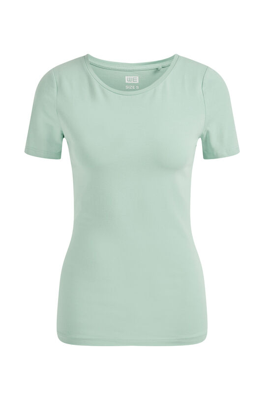 Dames T-shirt , Turquoise