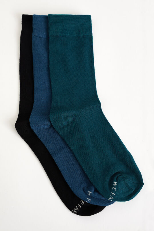Heren sokken van bamboemix, 3-pack, Donkerblauw