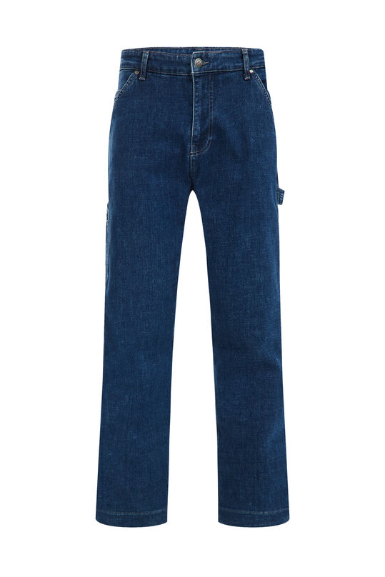 Jeans cargo straight fit avec stretch confort homme, Bleu foncé