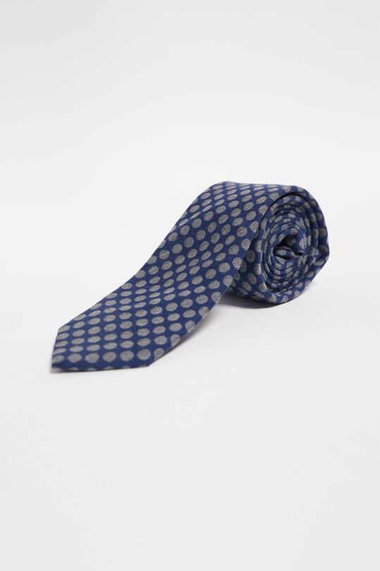 Heren stropdas met dessin, Donkerblauw