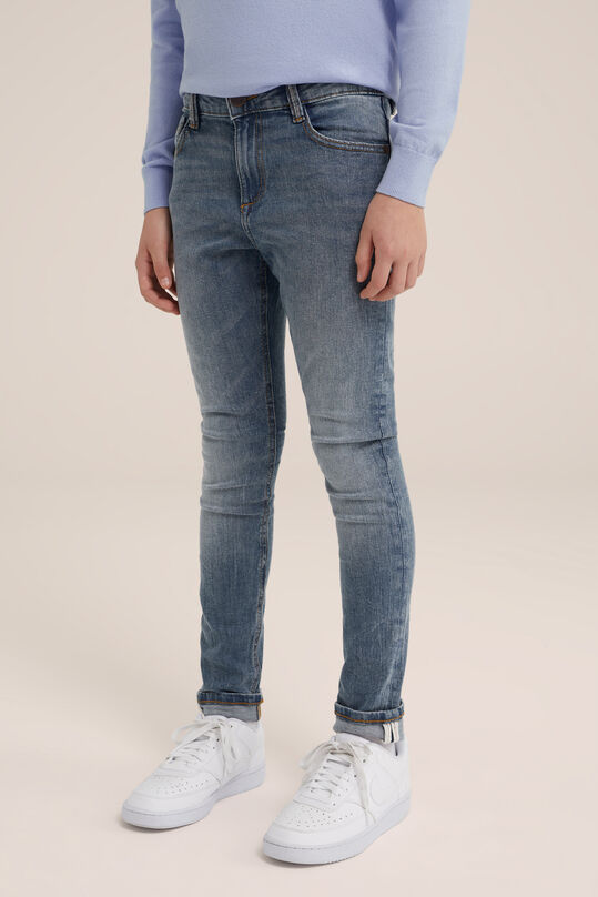 Jongens skinny fit jeans van jog denim, Grijsblauw