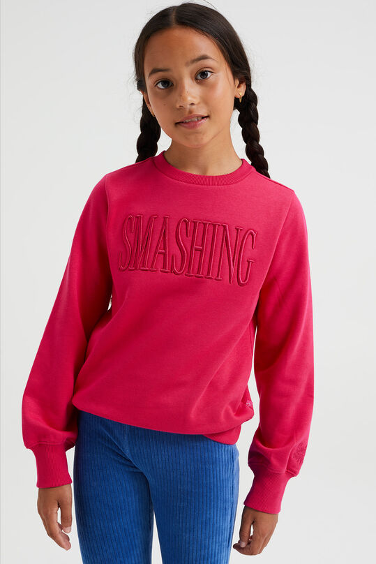 Meisjes sweater met embroidery, Roze