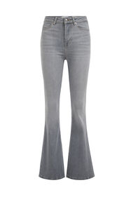 Danes high rise flared jeans met comfort-stretch, Lichtgrijs