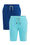 Jongens sweatshort, 2-pack, Turquoise