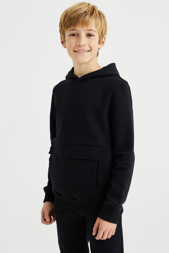 Jongens cargo hoodie, Zwart