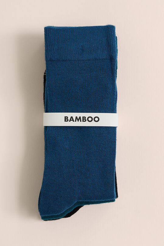 Chaussettes de mélange de bambou homme, pack de 3, Bleu foncé