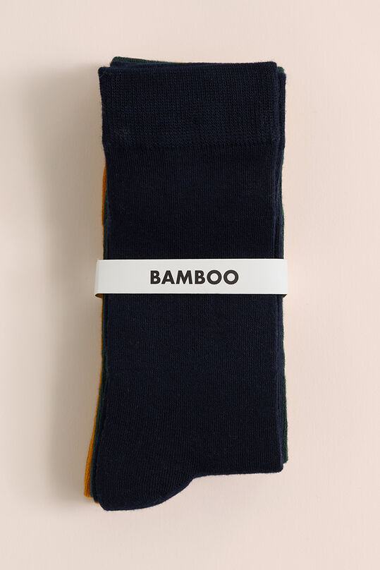 Chaussettes de mélange de bambou homme, pack de 3, Jaune ocre