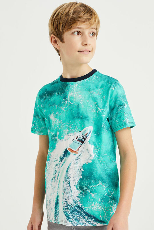 Jongens T-shirt met dessin, Multikleur