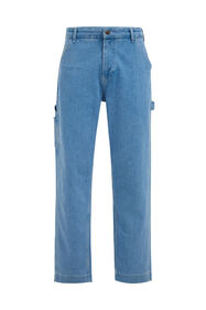 Heren straight fit jeans met comfort-stretch, Lichtblauw