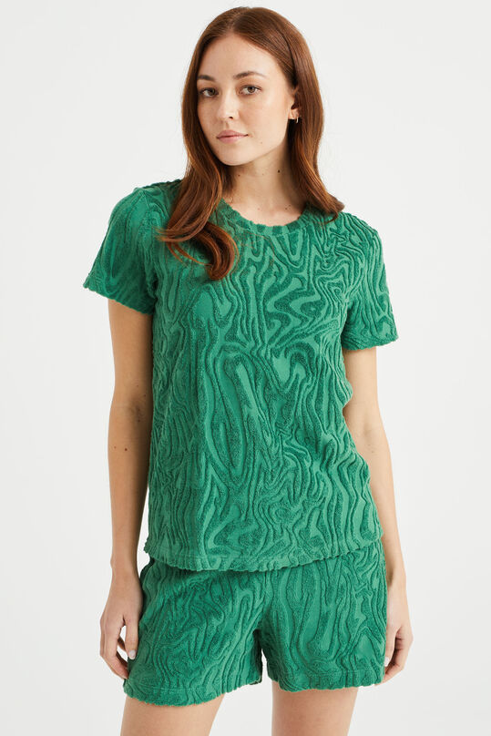 T-shirt à structure femme, Vert