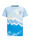 T-shirt à motif tie-dye garçon, Bleu eclair