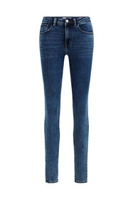 Jeans high rise super skinny super stretch femme, Bleu