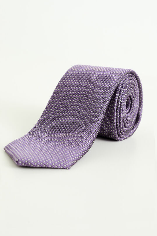 Cravate de mélange de soie à motif homme, Violet clair