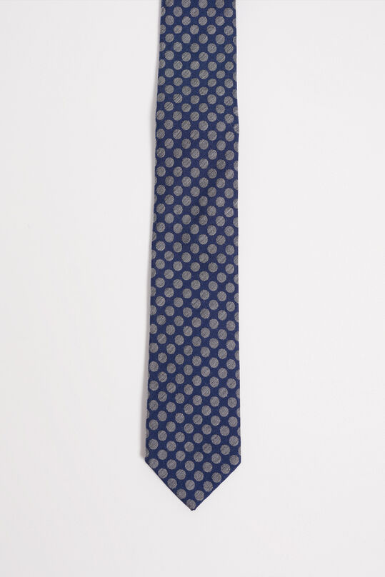 Cravate à motif homme, Bleu foncé