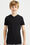 Jongens basic T-shirt met V-hals, Zwart