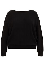 Pull tricoté femme - Curve, Noir