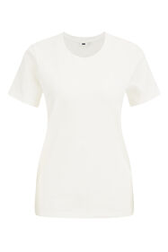 T-shirt en coton femme, Blanc