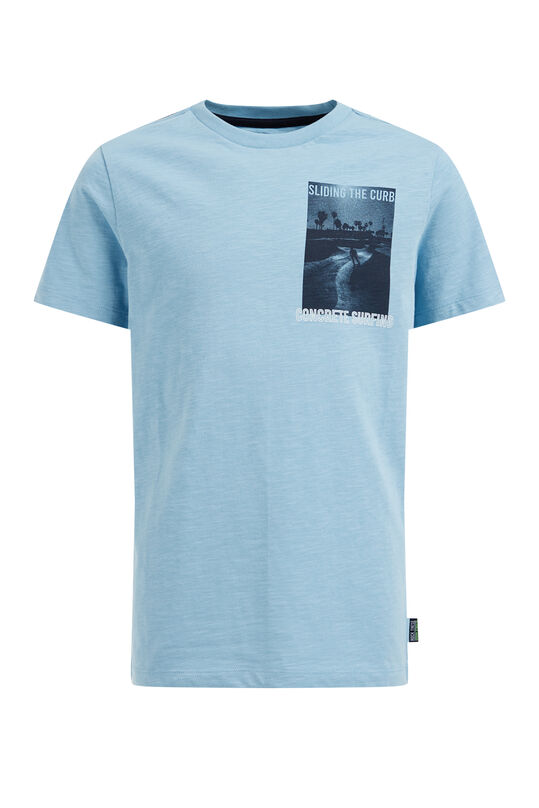 T-shirt à application garçon, Bleu gris
