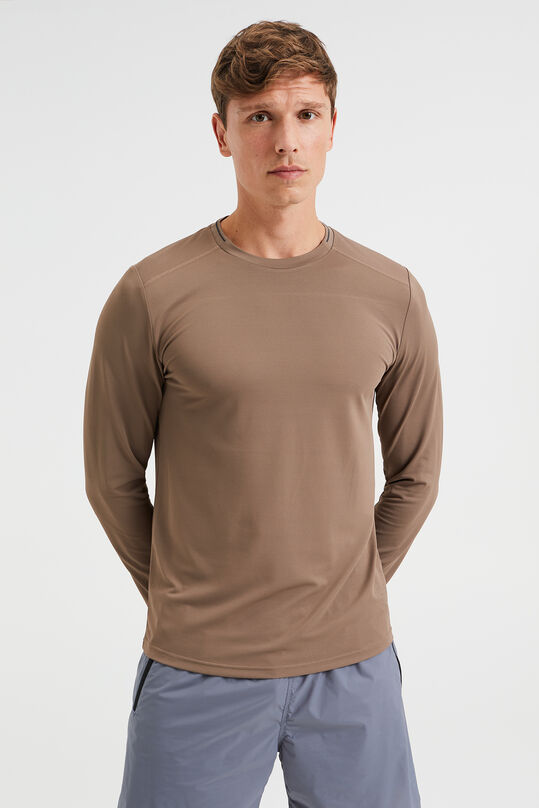 T-shirt de sport stretch homme, Vert gris