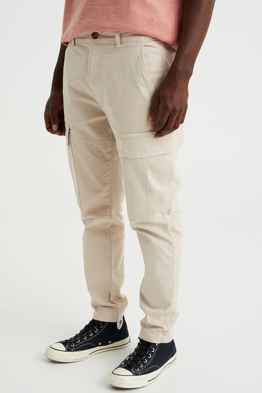 Pantalon cargo tapered fit homme, Beige