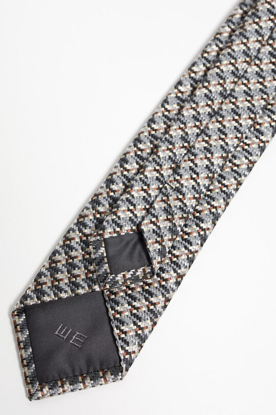 Heren zijdemix stropdas met dessin, Multikleur