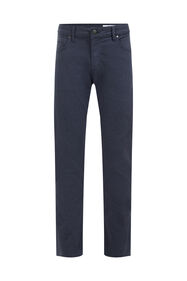 Heren slim fit jeans met dessin, Donkerblauw