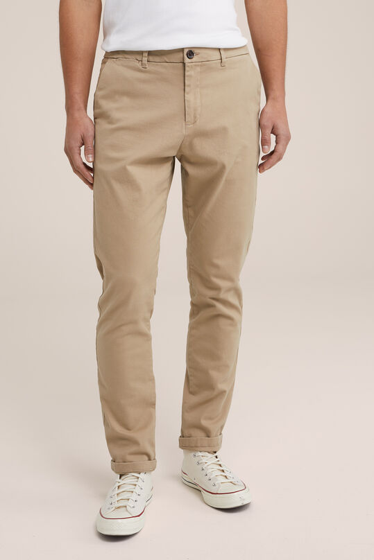 Pantalon chino tappered beige homme