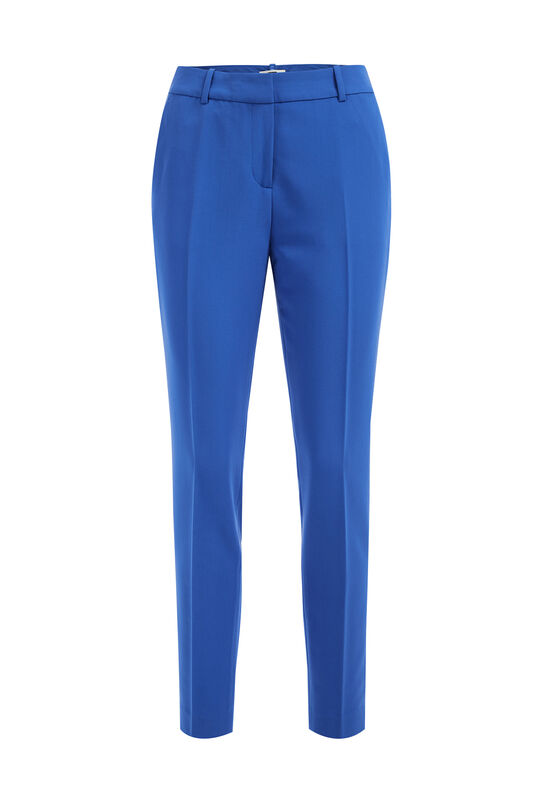 Dames slim fit pantalon, Kobaltblauw
