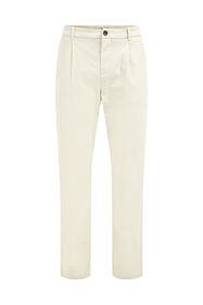 Chino tapered fit homme, Blanc cassé