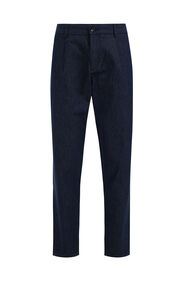 Chino tapered fit homme, Bleu foncé