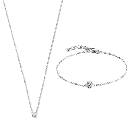 Femmes bracelet,collier Selected Jewels, Argent