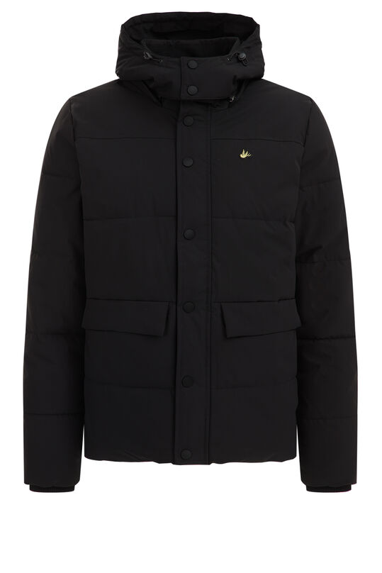Heren puffer jacket, Zwart