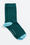 Heren sokken met colourblock, Donkergroen