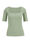 T-shirt de tissu côtelé femme, Vert clair