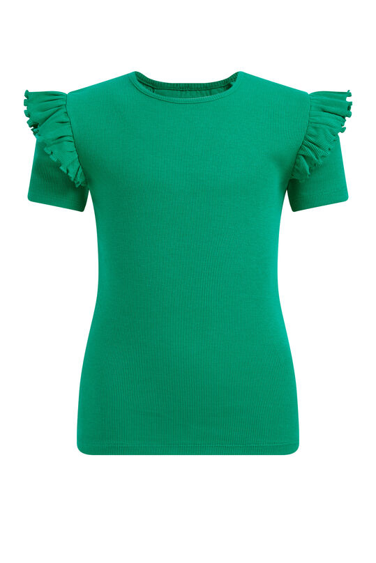 T-shirt à ruchés fille, Vert