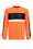 T-shirt à bloc de couleur garçon, Orange vif