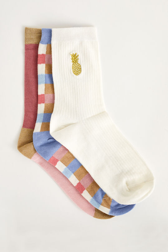 Dames sokken, 3-pack, Multikleur