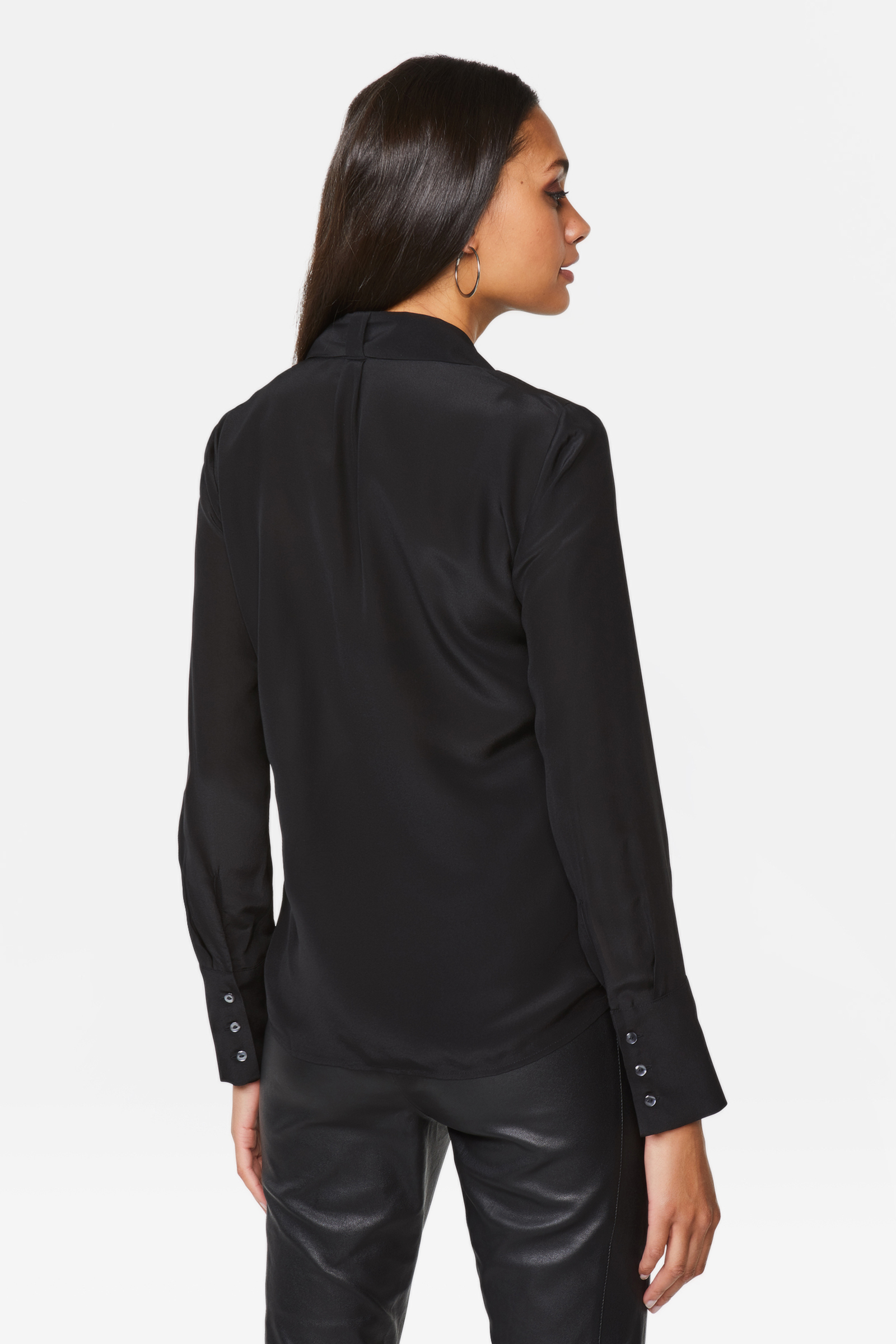 DANIELS Zijden blouse zwart zakelijke stijl Mode Blouses Zijden blouses 